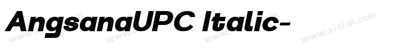 AngsanaUPC Italic字体转换